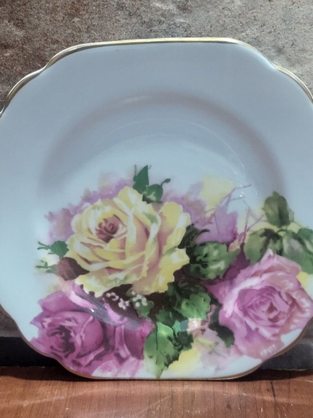 Vintage Stanley Fine Bone China Square Side Salad Plate